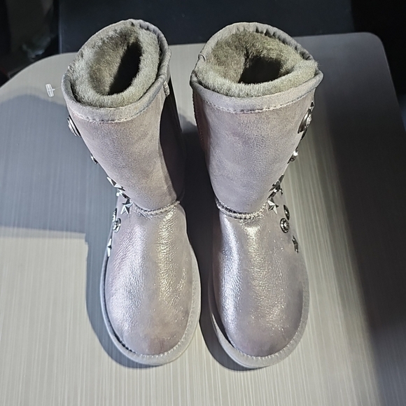 Australia Luxe Collective ANGEL Short Boots Women 6M Gray/Silver NEW Without Tag - Picture 2 of 12